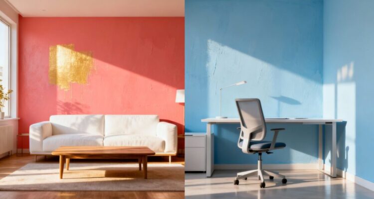 Modern interior painting trends in homes and offices.