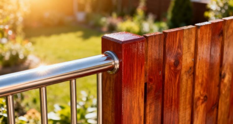 Summer-ready fence and railing with durable coating.